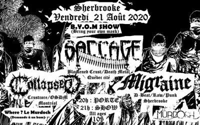 Photos – Saccage – Sherbrooke 21 août 2020