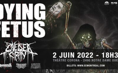 Photos: Dying Fetus//Chelsea Grin//Bodysnatcher//Undeath @ Montréal – 2 juin 2022