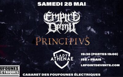 Critique & Photos: Empire De Mu//Principius//Lady Athenae @ Montréal – 28 mai 2022