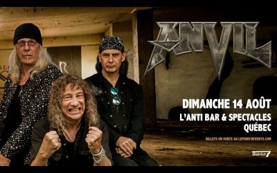 Anvil @ L&rsquo;Anti-Bar & Spectacles – Québec – 14 août 2022