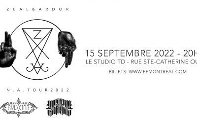 Zeal & Ardor @ Studio TD, Montréal – 15 septembre 2022