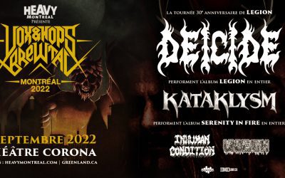 Deicide/Kataklysm/Inhuman Condition @ Théâtre Corona – 2 septembre 2022
