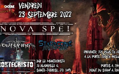 Nova Spei//Outlying//Stadaconé @ Le MonteCristo, Ste-Thérèse – 23 septembre 2022