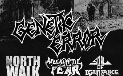Genetic Error//Apocalyptic Fear//Soil Of Ignorance//Northwalk @ L&rsquo;Entité, Trois-Rivières – 11 mars 2023