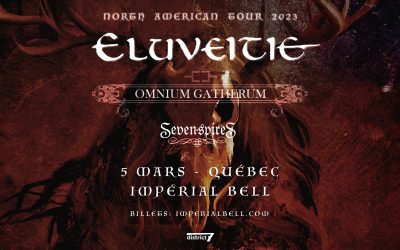 Eluveitie//Omnium Gatherum//Seven Spires @ Impérial Bell – 5 mars 2023