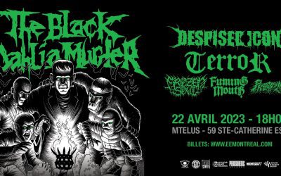 The Black Dahlia Murder/Despised Icon/Terror/Frozen Soul/Fuming Mouth/Phobophilic @ MTelus, Montreal – 22 avril 2023