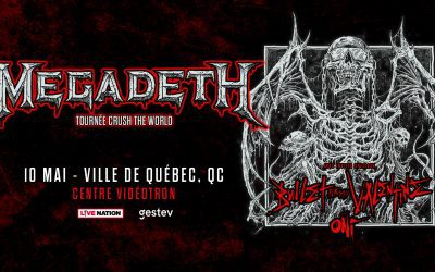 Megadeth//Bullet for my Valentine//Oni @ Centre Vidéotron, Qc – 10 mai 2023