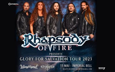 Rhapsody Of Fire//Wind Rose//Seven Kingdoms @ Impérial Bell, Québec – 11 mai 2023
