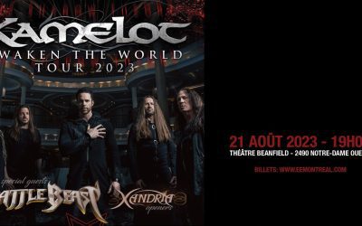 Kamelot//Battle Beast//Xandria @ Théâtre Beanfield, Montréal – 21 août 2023