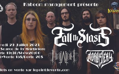 Fall Of Stasis/Hatalom/Morbistery @ Source de la Martinière, Québec – 29 juillet 2023