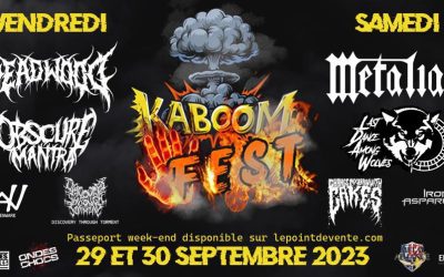Kaboom Fest @ Foufounes Électriques, Mtl – 29 et 30 septembre 2023