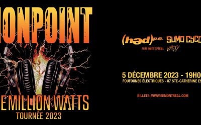 Nonpoint//Hed PE//Sumo Cyco @ Foufounes Electriques, Montréal – 5 décembre 2023
