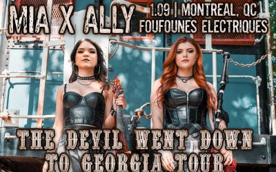 Mia X Ally – The Devil Went Down To Georgia Tour @ Foufounes Électriques, Montréal – 9 janvier 2024