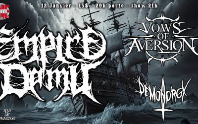 Empire De Mu//Vows Of Aversion//Demonorgy @ Quartier de Lune, Qc – 12 janvier 2024