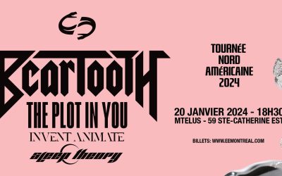Beartooth/The Plot In You/Invent Animate/Sleep Theory @ MTelus, Montréal – 20 janvier 2024