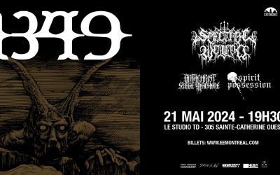 1349//Spectral Wound//Antichrist Siege Machine//etc. @ Le Studio TD, Montréal – 21 mai 2024