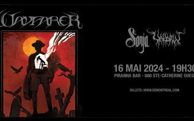 Wayfarer//Sonja//Valdrin @ Piranha Bar, Montréal – 16 mai 2024
