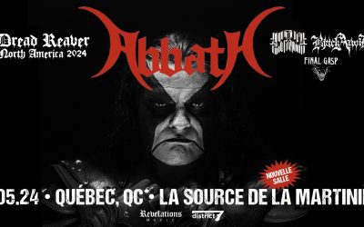 Abbath///Black Anvil//Imperial Triumphant//Final Gasp @ La Source de la Martinière, Québec – 9 mai 2024
