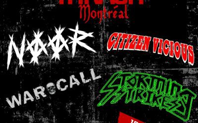 Noor//Citizen Vicious//Warcall//Storming Strikes @ Piranha Bar, Montréal -15 juin 2024
