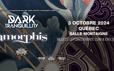 Dark Tranquility//Amorphis//Fires In Distance @ Salle Montaigne, Québec – 3 octobre 2024