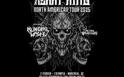 Kerry King//Municipal Waste//Alien Weaponry @ L&rsquo;Olympia de Montréal – 2 février 2025