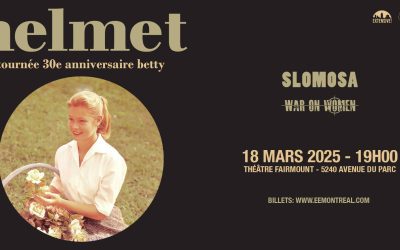 Helmet//Slomosa//War On Women @ Théâtre Fairmount, Montréal – 18 mars 2025