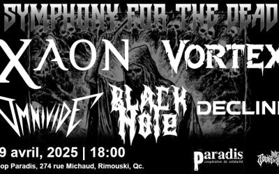 Xaon//Vortex//Omnivide//Black Hole//Decline @ Coopérative de solidarité Paradis, Rimouski – 19 avril 2025