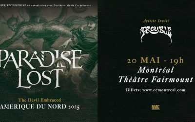 Paradise Lost + Trouble @ Théâtre Fairmount, Montréal – 20 mai 2025