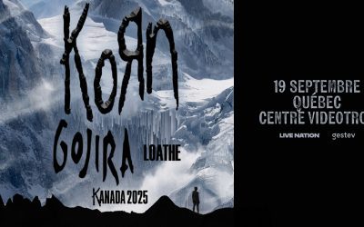 Korn//Gojira//Loathe @ Centre Vidéotron, Québec – 19 septembre 2025