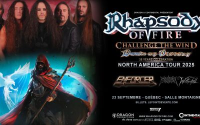 Rhapsody Of Fire//Enforcer//Striker//Witherfall @ Salle Montaigne, Québec – 23 septembre 2025