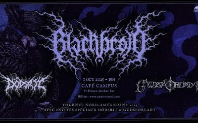 Blackbraid//Dödsrit//Gudsforladt @ Café Campus, Montréal – 1er octobre 2025