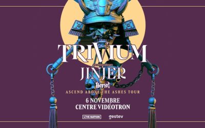Trivium//Jinjer//Heriot @ Centre Vidéotron, Québec – 6 novembre 2025