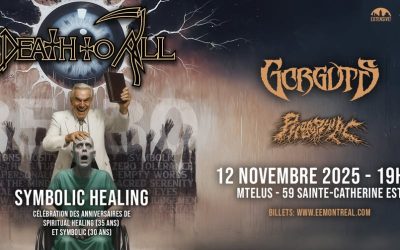 Death To All//Gorguts//Phobophilic @ MTelus, Montréal – 12 novembre 2025