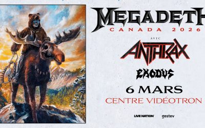 Megadeth//Anthrax//Exodus @ Centre Vidéotron, Québec – 6 mars 2026