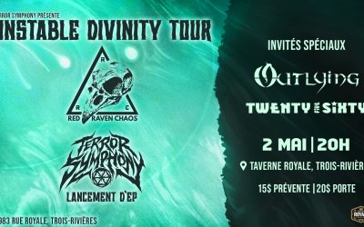 Red Raven Chaos//Terror Symphony//Outlying//Twenty Five Sixty @ Taverne Royale, Trois-Rivières – 2 mai 2026