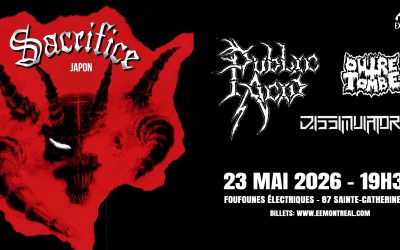Sacrifice (Japon)//Public Acid//Outre-Tombe//Dissimulator @Foufounes Électriques, Montréal – 23 mai 2026