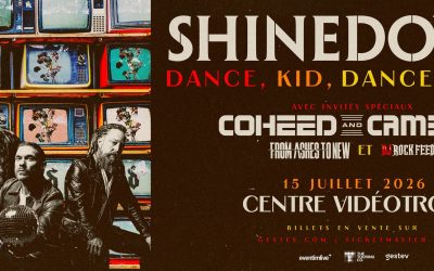 Shinedown//Coheed & Cambria//From Ashes To New @ Centre Vidéotron, Québec – 15 juillet 2026